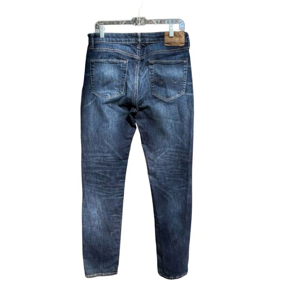 American Eagle Jeans Men 31x34 Blue Denim Slim Fit Distressed Next Level Airflex - Picture 5 of 13